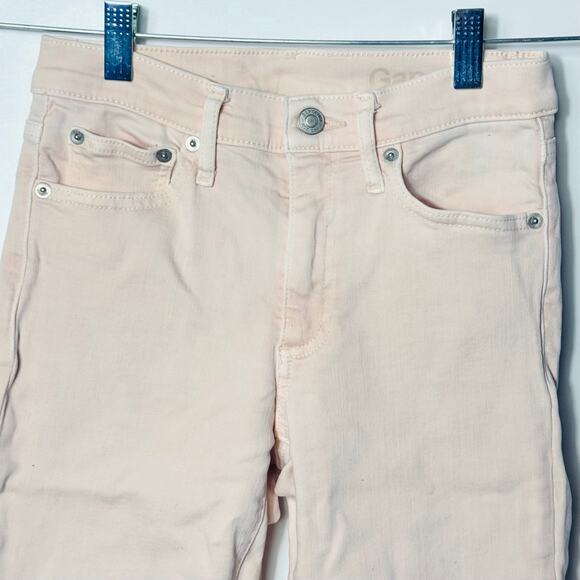 Gap 1969 Women's Jeans Soft Pink Blush Skinny Stretch  26 Regular - Picture 2 of 11